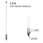 画像: AIS用高性能マリンVHFアンテナ（ダイポール型）